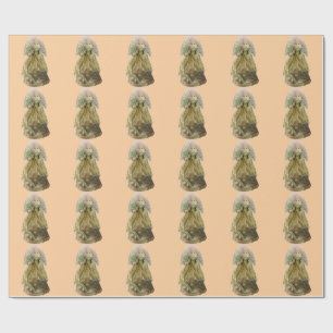 Gold Angel Light Gold Wrapping Paper