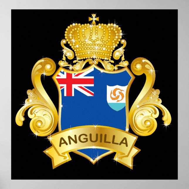 Gold Anguilla Poster (Front)