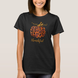 Gold & animal-print pumpkin personalized  T-Shirt