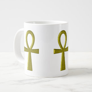 Gold Ankh Jumbo Mug