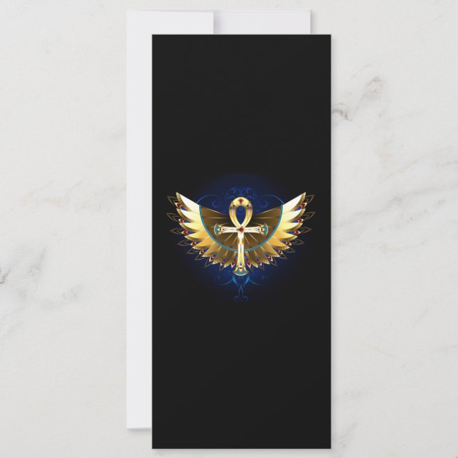 Gold Ankh with Wings (Front)