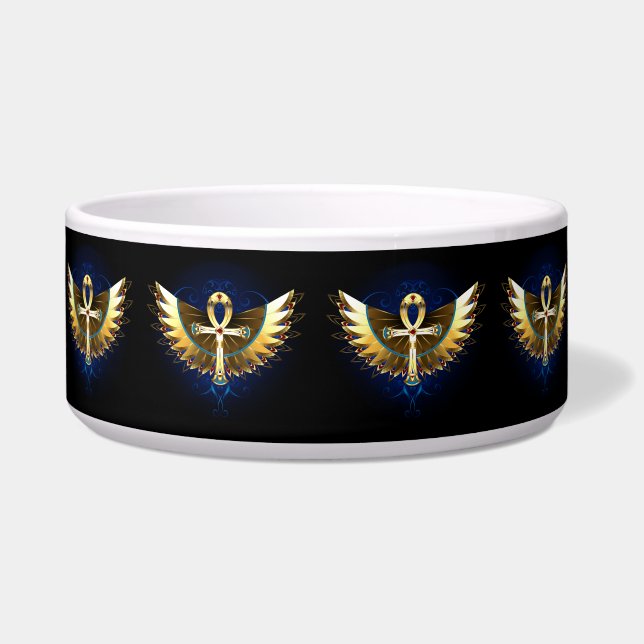 Gold Ankh with Wings (Front)