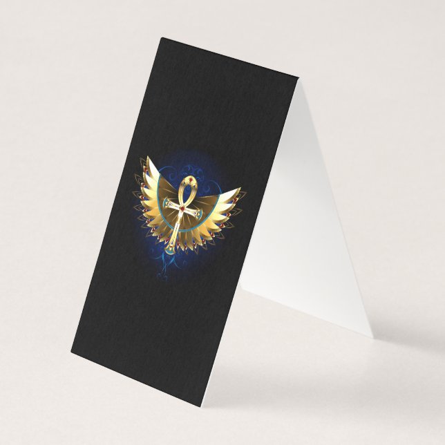 Gold Ankh with Wings (Back)