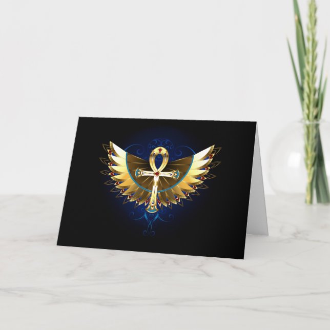 Gold Ankh with Wings Program (Front)