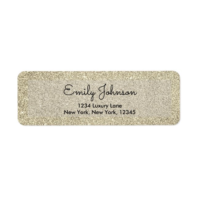 Gold Anniversary Faux Glitter Sparkle (Front)