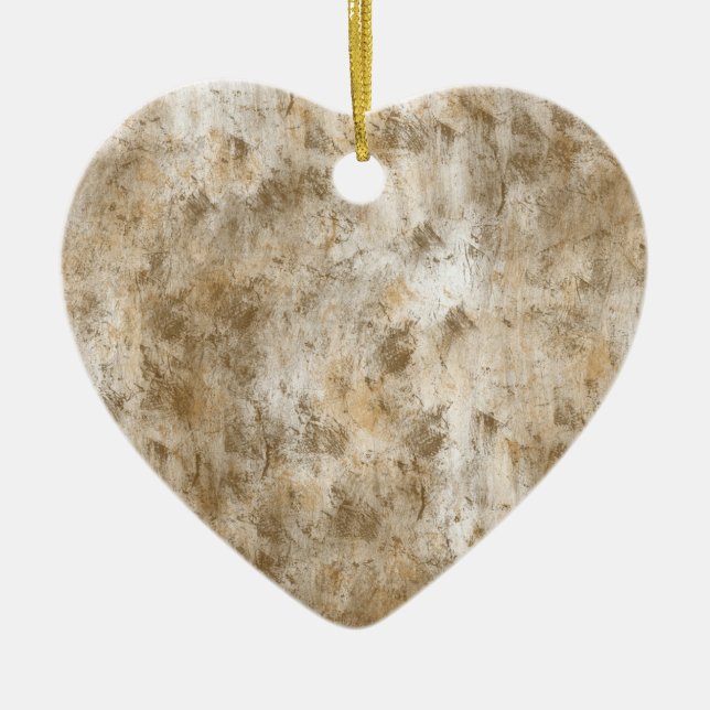 Gold Antique Abstract Ceramic Ornament (Front)