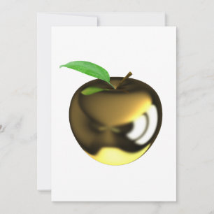 Gold Apple Invitations