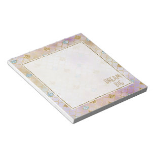Gold Aqua Glitter Dream Purple Mermaid         Notepad