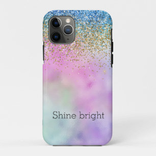 Gold Aqua Glitter Purple Sparkle        iPhone 11 Pro Case