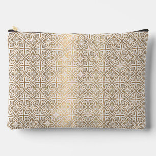 gold  arabic pattern accessory pouch