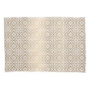 gold  arabic pattern pillowcase
