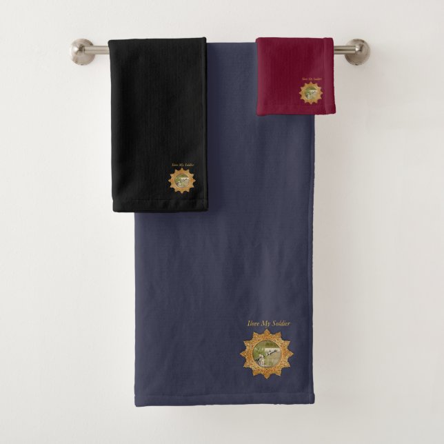 Gold Army anti tank guided missile (mix) Bath Towel Set (Insitu)