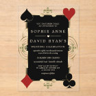 Gold Art Deco Casino Las Vegas Poker Wedding