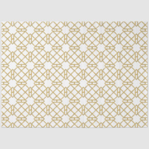 Gold Art Deco Chinese Chippendale Decoupage Tissue Paper