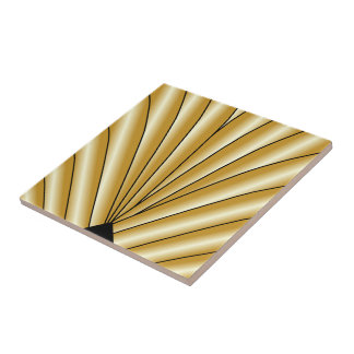 Gold Art Deco Design Tile