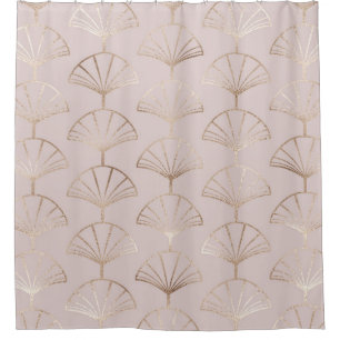 Gold Art Deco: Fan Leaves Pattern