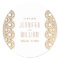 Gold Art Deco Gatsby Style Custom Wedding Sticker
