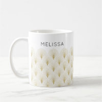 Gold Art-Deco Pattern Monogram