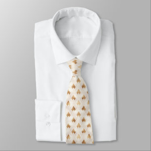 Gold Art Deco Pattern Tie