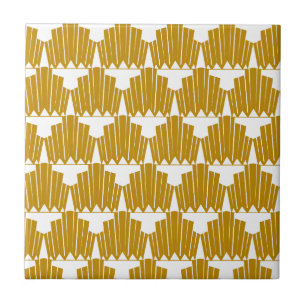 Gold Art Deco Pattern Tile