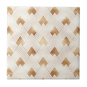 Gold Art Deco Pattern Tile