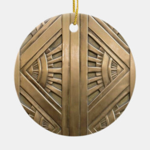 gold, art nouveau,art deco,vintage,chic,elegant ceramic ornament