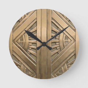 gold, art nouveau,art deco,vintage,chic,elegant,vi round clock