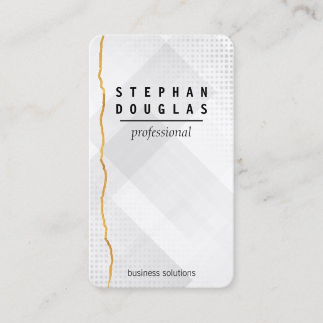 Gold | Artistic Stylish | Creative Business Card (Front)