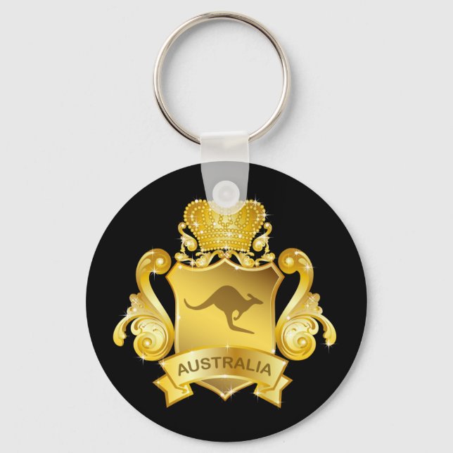 Gold Australia Keychain (Front)