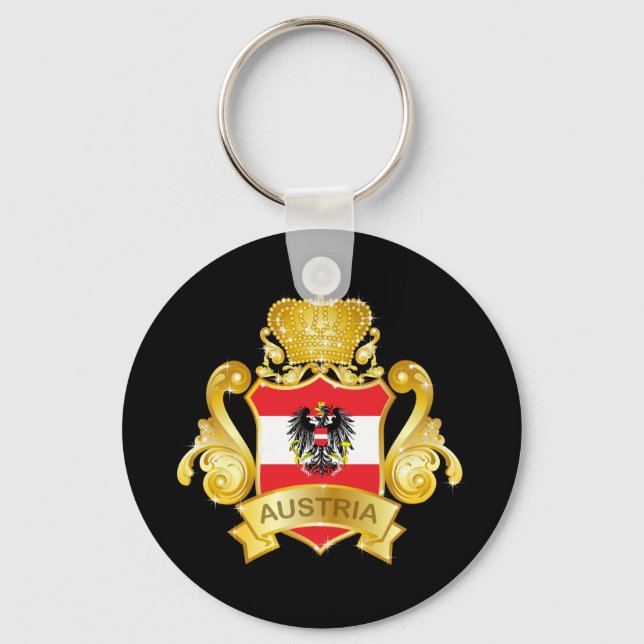 Gold Austria Keychain (Front)