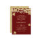 Gold Autumn Leaves Burgundy Red Fall Wedding