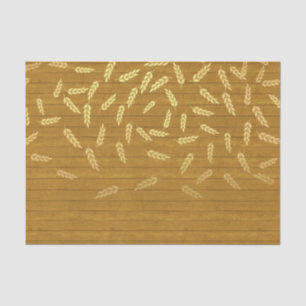 Gold Autumn Wheat Tissue Paper