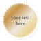 Gold Award Sticker - Customizable