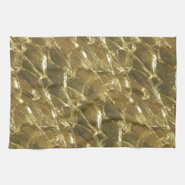 gold bar golden lights chic festive gold kitchen towel (Horizontal)
