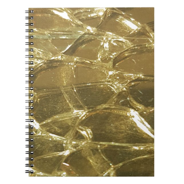 gold bar golden lights chic festive gold notebook (Front)