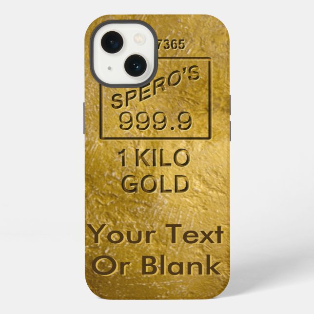 Gold Bar iPhone Case (Back)