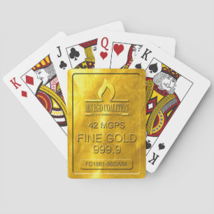 Gold Bar Playing Cards
