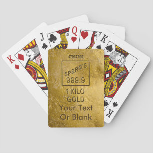 Gold Bar Playing Cards
