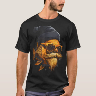 Gold Barb Fish Christmas Graphic Tees for Men Wome