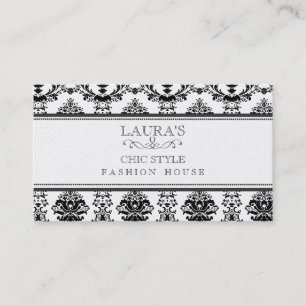 GOLD Baroque Elegant Chic Stylish Fashion Business Card