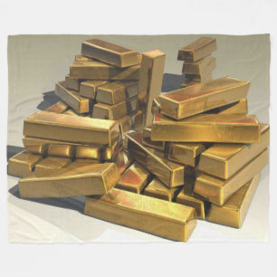 GOLD BARS FLEECE BLANKET