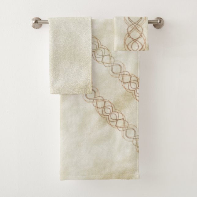 Gold Bath Towel Set (Insitu)