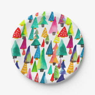 Gold bauble Christmas glam Paper Plates
