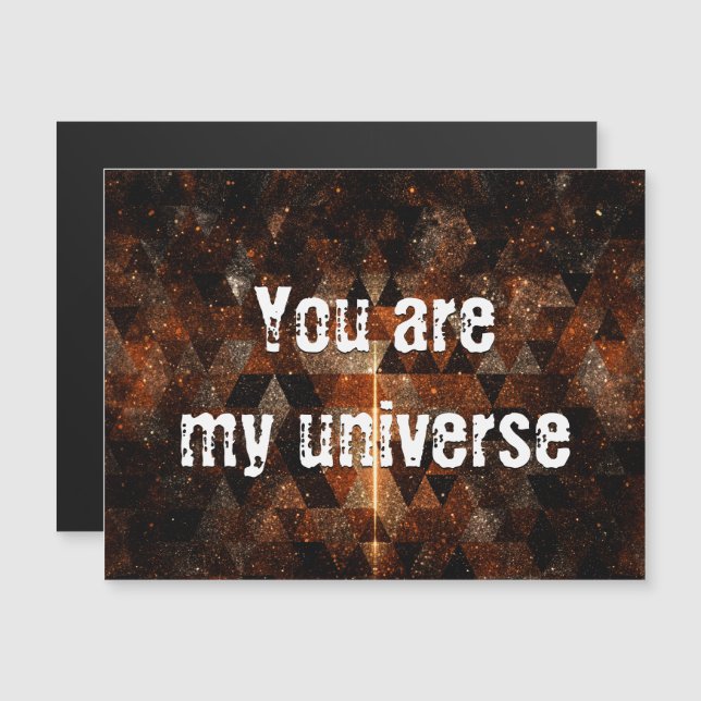 Gold beam in geometric sparkly universe  (Front/Back)