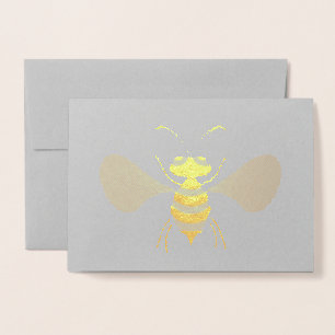 Gold Bee Foil Card