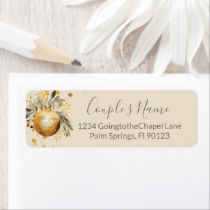 Gold Beige Christmas Wedding