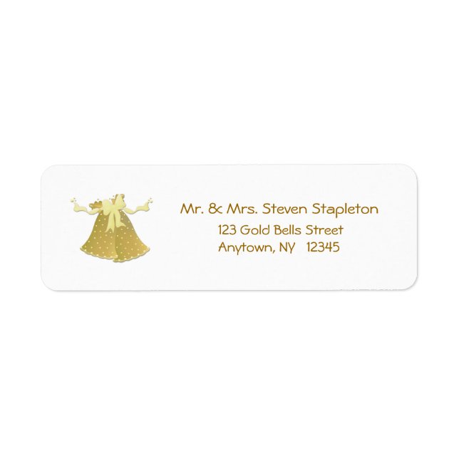 Gold Bells Address Label (Front)