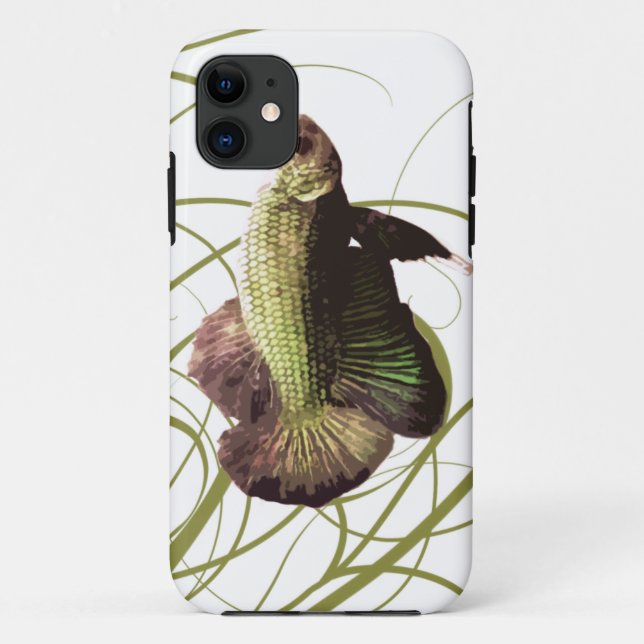 Gold Betta Siamese Fighting Fish Case-Mate iPhone Case (Back)