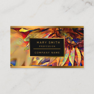 Gold Big Yellow Sunflower Elegant Collection Business Card