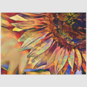 Gold Big Yellow Sunflower Elegant Collection Tissue Paper